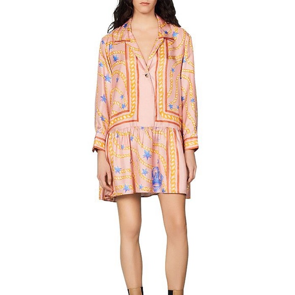 Sandro Alexiane Silk Dress - Picture 2 of 6